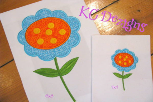 Blue Flower Applique Design: A Craft Fair Must-Have?
