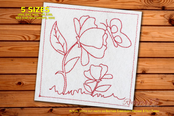 Cartoon Flower with Butterfly: A Versatile Design for Personalized Gifts