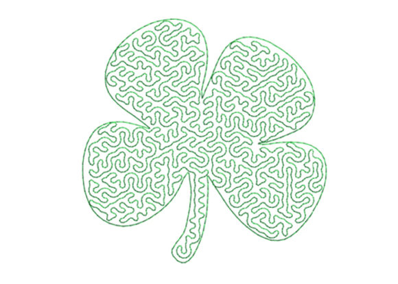 Clover Stippling: A Seasonal Embroidery Design for Holiday Crafts