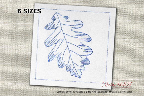 Common Oak Leaf Redwork Design Review