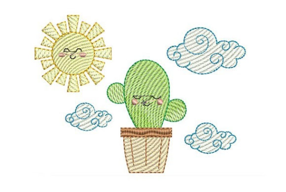 Cute Baby Cactus: A Sweet Embroidery Design for Personalized Gifts