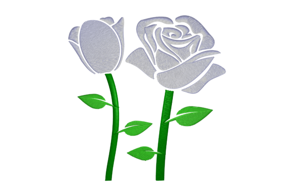 Double Rose: A Charming Embroidery Design for Personalized Gifts