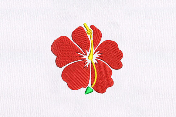 Red Fancy Flower: A Seasonal Embroidery Staple for Holiday Crafts & Gifts
