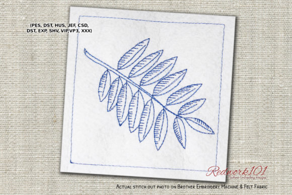 Rowan Leaf Bluework