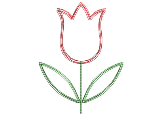 Tulip Scribble Stitch: A Designer's Review for Personalized Embroidery Gifts
