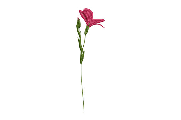 Wild Flower on a Thin Stem: A Versatile Embroidery Design for Etsy Sellers